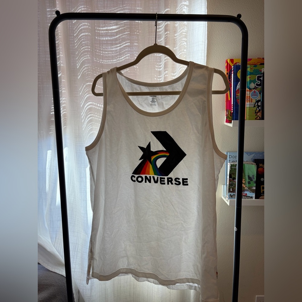 Converse White Tank Top for Men